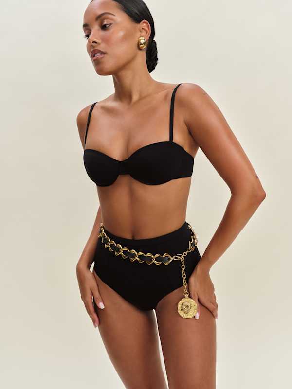 Makena Bikini Top - Black